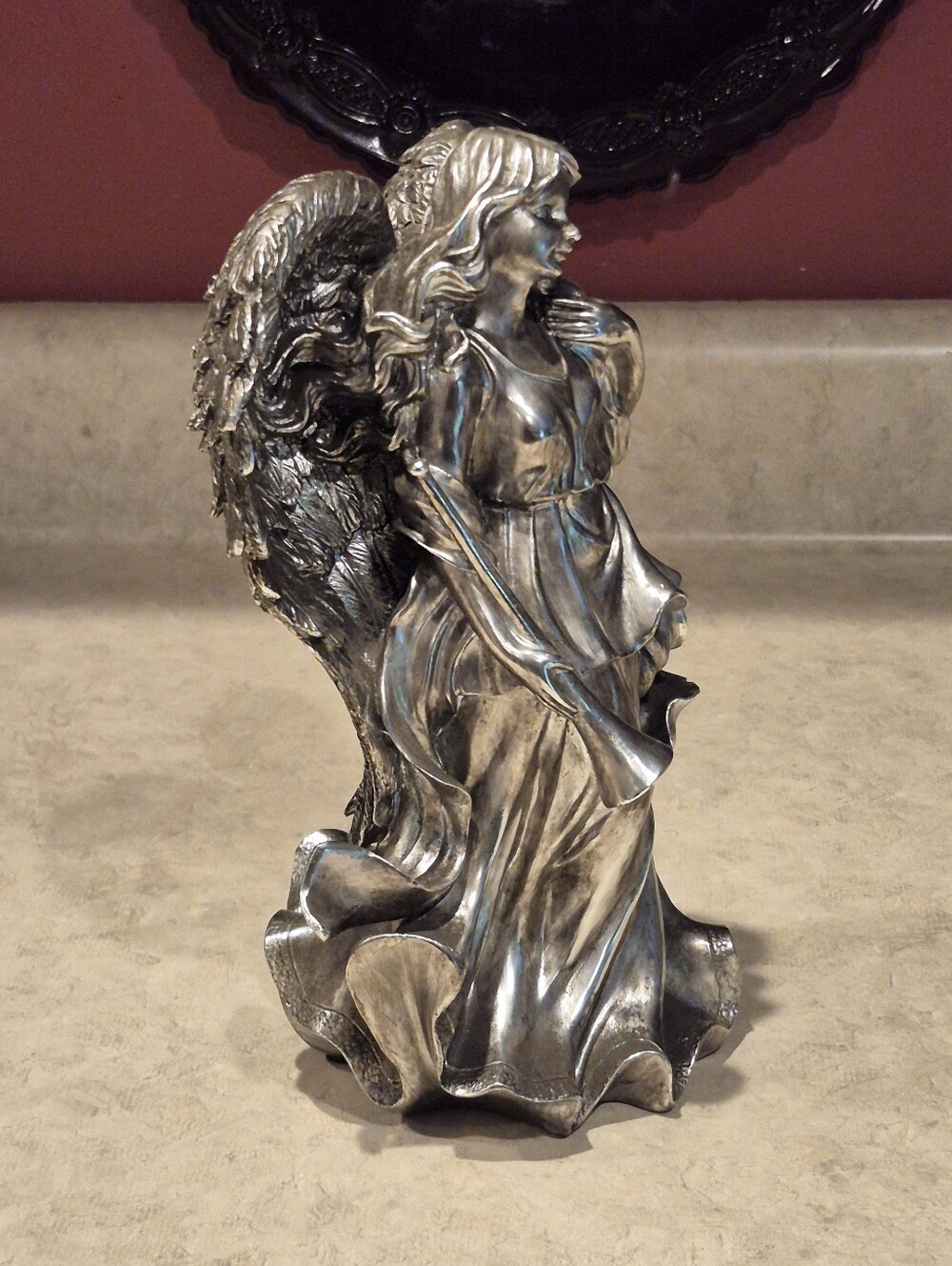 Lot Of 2 Home For The Holidays Angels, Silver Plated 1990s, - Picture 15 of 16